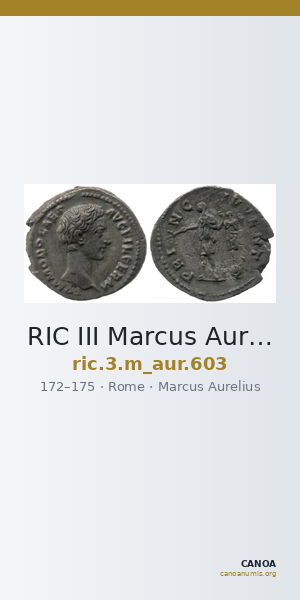 RIC III Marcus Aurelius 603 — CANOA