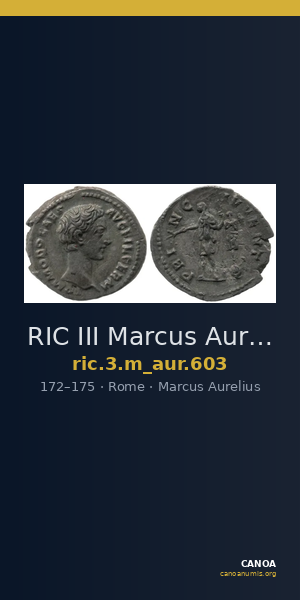 RIC III Marcus Aurelius 603 — CANOA