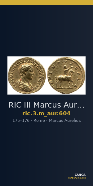RIC III Marcus Aurelius 604 — CANOA