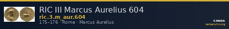 RIC III Marcus Aurelius 604 — CANOA