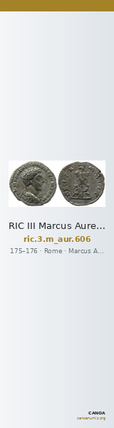 RIC III Marcus Aurelius 606 — CANOA