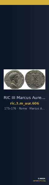 RIC III Marcus Aurelius 606 — CANOA
