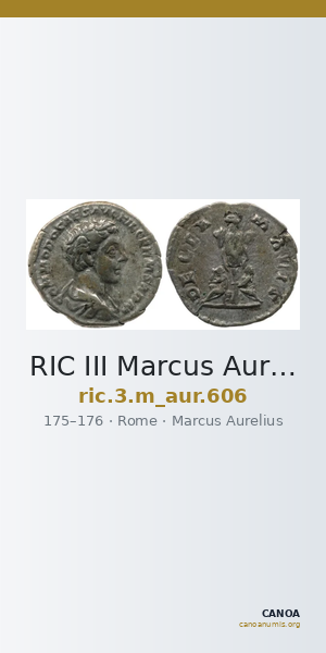 RIC III Marcus Aurelius 606 — CANOA