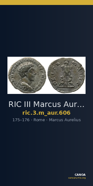 RIC III Marcus Aurelius 606 — CANOA