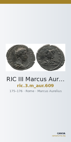 RIC III Marcus Aurelius 609 — CANOA