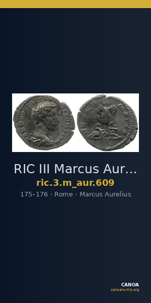 RIC III Marcus Aurelius 609 — CANOA
