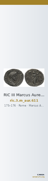 RIC III Marcus Aurelius 611 — CANOA