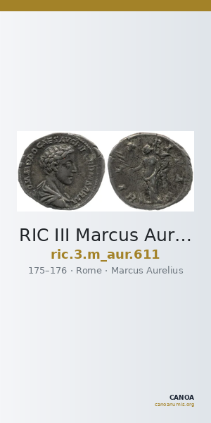 RIC III Marcus Aurelius 611 — CANOA