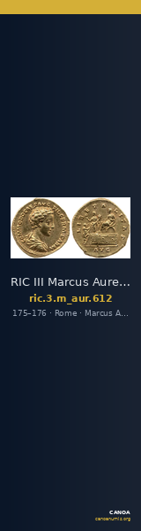 RIC III Marcus Aurelius 612 — CANOA