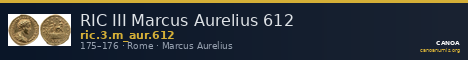 RIC III Marcus Aurelius 612 — CANOA
