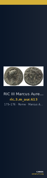 RIC III Marcus Aurelius 613 — CANOA