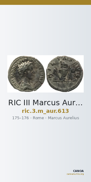 RIC III Marcus Aurelius 613 — CANOA