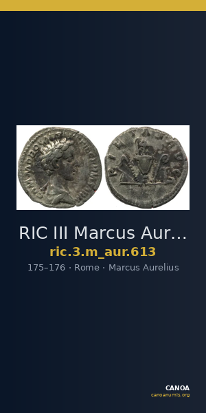 RIC III Marcus Aurelius 613 — CANOA