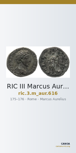 RIC III Marcus Aurelius 616 — CANOA