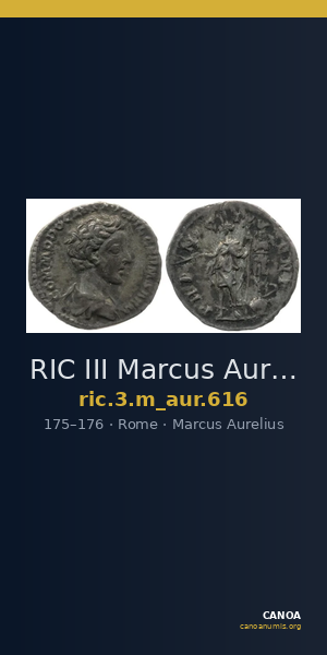 RIC III Marcus Aurelius 616 — CANOA