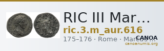 RIC III Marcus Aurelius 616 — CANOA