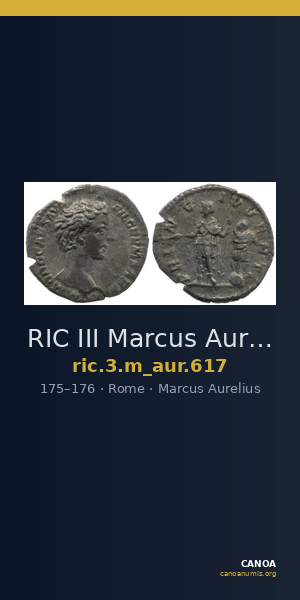 RIC III Marcus Aurelius 617 — CANOA