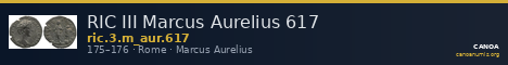 RIC III Marcus Aurelius 617 — CANOA