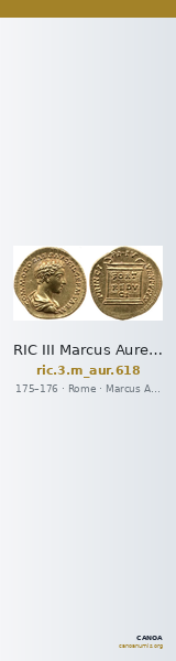 RIC III Marcus Aurelius 618 — CANOA