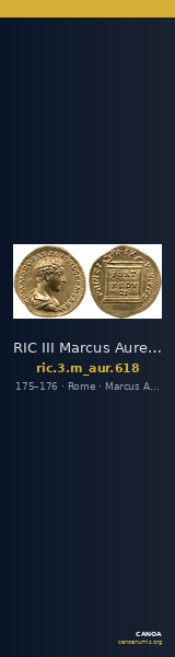 RIC III Marcus Aurelius 618 — CANOA