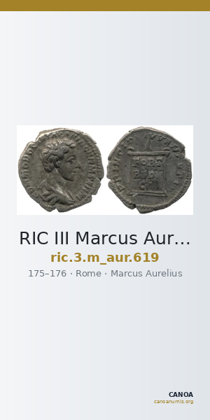 RIC III Marcus Aurelius 619 — CANOA