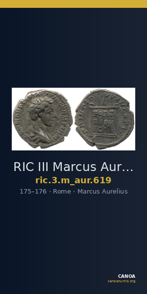 RIC III Marcus Aurelius 619 — CANOA