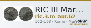 RIC III Marcus Aurelius 62 — CANOA