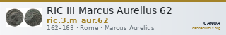 RIC III Marcus Aurelius 62 — CANOA