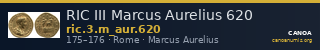 RIC III Marcus Aurelius 620 — CANOA