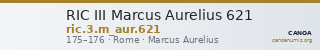 RIC III Marcus Aurelius 621 — CANOA