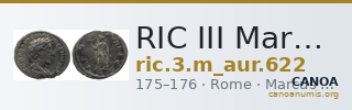 RIC III Marcus Aurelius 622 — CANOA