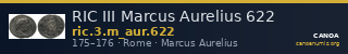 RIC III Marcus Aurelius 622 — CANOA