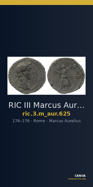 RIC III Marcus Aurelius 625 — CANOA