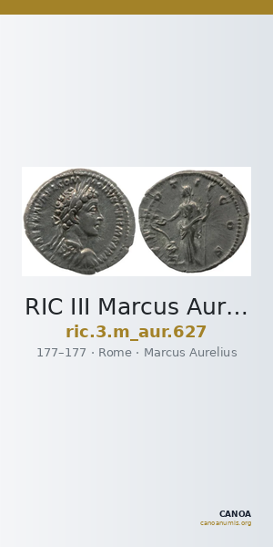 RIC III Marcus Aurelius 627 — CANOA