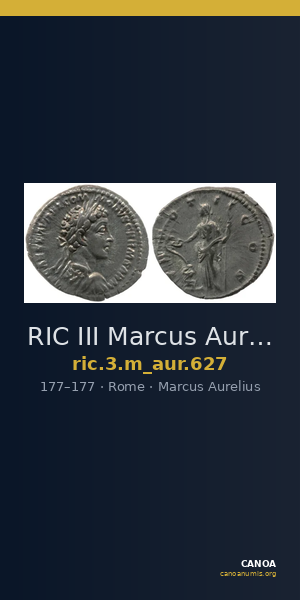 RIC III Marcus Aurelius 627 — CANOA
