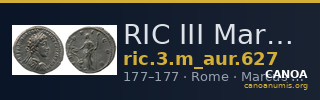 RIC III Marcus Aurelius 627 — CANOA