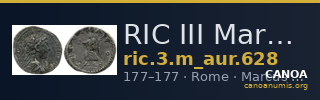 RIC III Marcus Aurelius 628 — CANOA