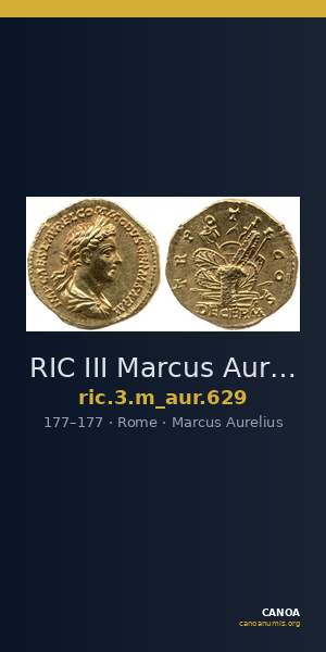 RIC III Marcus Aurelius 629 — CANOA