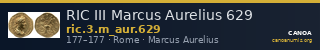 RIC III Marcus Aurelius 629 — CANOA