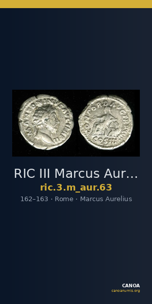 RIC III Marcus Aurelius 63 — CANOA