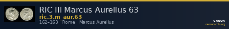 RIC III Marcus Aurelius 63 — CANOA