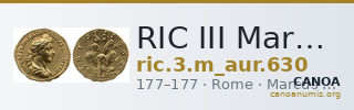 RIC III Marcus Aurelius 630 — CANOA