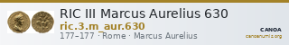 RIC III Marcus Aurelius 630 — CANOA