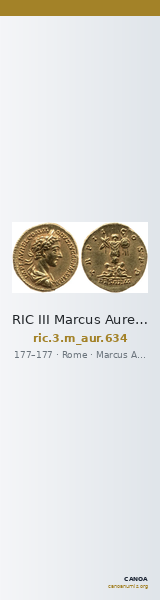 RIC III Marcus Aurelius 634 — CANOA
