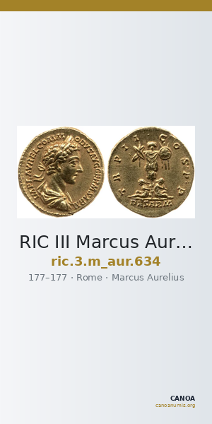 RIC III Marcus Aurelius 634 — CANOA