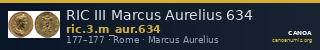 RIC III Marcus Aurelius 634 — CANOA