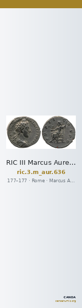 RIC III Marcus Aurelius 636 — CANOA