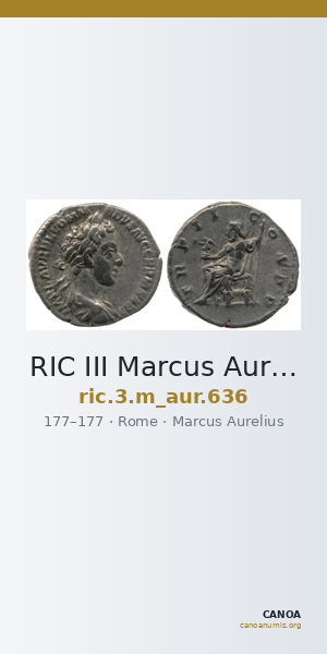 RIC III Marcus Aurelius 636 — CANOA