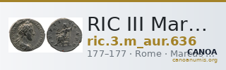 RIC III Marcus Aurelius 636 — CANOA