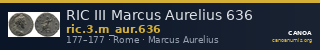 RIC III Marcus Aurelius 636 — CANOA